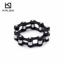 Load image into Gallery viewer, KALEN Stainless Steel Gold Motorcycle Chain Rings For Men