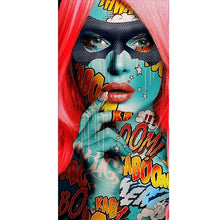 Load image into Gallery viewer, Graffiti Women Portrait Oil Painting Poster