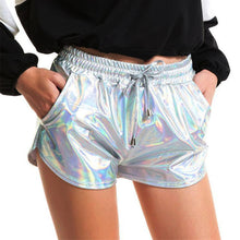 Load image into Gallery viewer, Shiny Metallic Hot Shorts