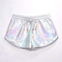 Load image into Gallery viewer, Shiny Metallic Hot Shorts