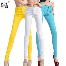 Load image into Gallery viewer, Slim waist jeans skinny low rise