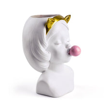 Load image into Gallery viewer, Cute Girl Bubble Gum Decoration Vase
