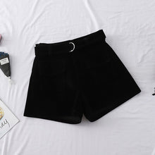Load image into Gallery viewer, High Waist Wool Shorts
