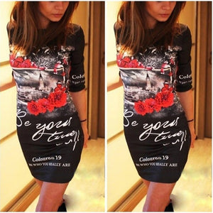 Fashion Printed Casual Summer Dress