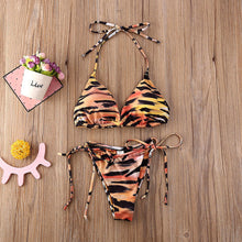 Load image into Gallery viewer, Sexy Tiger Two Piece Bikini Set
