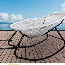 Load image into Gallery viewer, Sleeping Chair Household Recreational Color Rocking Chair Reclining Chair Adult Rattan Rocking Chair Elderly Balcony Leisure Cha
