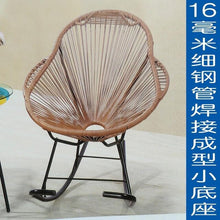 Load image into Gallery viewer, Sleeping Chair Household Recreational Color Rocking Chair Reclining Chair Adult Rattan Rocking Chair Elderly Balcony Leisure Cha
