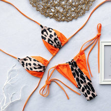 Load image into Gallery viewer, Halter Leopard Bikini
