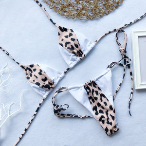 Halter Leopard Bikini