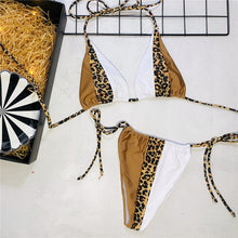 Load image into Gallery viewer, Halter Leopard Bikini
