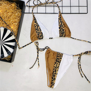 Halter Leopard Bikini
