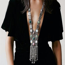 Load image into Gallery viewer, Long Ethnic Necklace Pendant
