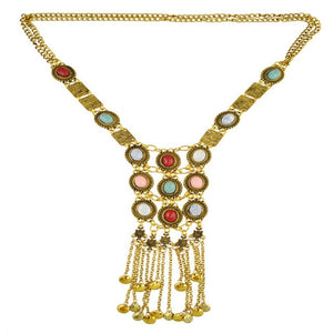 Long Ethnic Necklace Pendant
