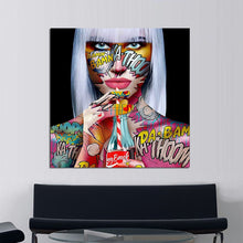 Load image into Gallery viewer, White Hair Portrait Canvas Painting for Posters And Prints
