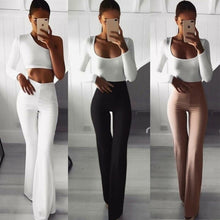 Load image into Gallery viewer, Wide Leg Stretch Flared Trousers Bell-bottom Pants
