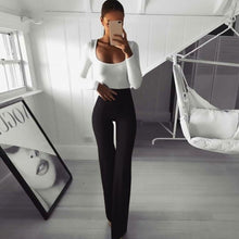 Load image into Gallery viewer, Wide Leg Stretch Flared Trousers Bell-bottom Pants
