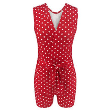 Load image into Gallery viewer, Casual Jumpsuit Summer Sexy Wave Point Sleeveless V-Neck

