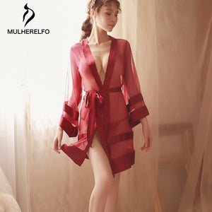 Sexy Nightwear Long Sleeve Cardigan