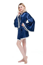 Load image into Gallery viewer, Sexy Kimono Robe Lingerie Nightgown Sleep Top Pajamas Gown Robe Underwear Femme Chemises Nightdress Sleepwear
