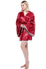 Load image into Gallery viewer, Sexy Kimono Robe Lingerie Nightgown Sleep Top Pajamas Gown Robe Underwear Femme Chemises Nightdress Sleepwear
