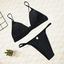 Load image into Gallery viewer, Micro Bikini Solid Beach Brazilian Thong
