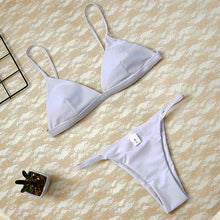 Load image into Gallery viewer, Micro Bikini Solid Beach Brazilian Thong
