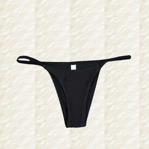 Micro Bikini Solid Beach Brazilian Thong