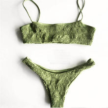Load image into Gallery viewer, Sexy Bikini Push-up Pleated Triangle
