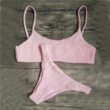 Load image into Gallery viewer, Sexy Bikini Push-up Pleated Triangle
