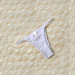 Micro Bikini Solid Beach Brazilian Thong