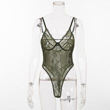 Load image into Gallery viewer, Lace Bodysuit Floral Embroidery
