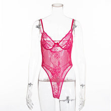 Load image into Gallery viewer, Lace Bodysuit Floral Embroidery

