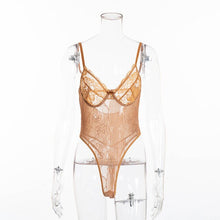 Load image into Gallery viewer, Lace Bodysuit Floral Embroidery
