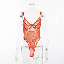 Load image into Gallery viewer, Lace Bodysuit Floral Embroidery
