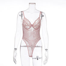 Load image into Gallery viewer, Lace Bodysuit Floral Embroidery
