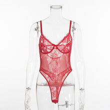 Load image into Gallery viewer, Lace Bodysuit Floral Embroidery

