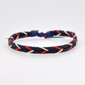 Handmade Vintage Rope Charm Bracelet For Women Men Brown Adjustable String Bracelet Jewelry