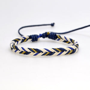 Handmade Vintage Rope Charm Bracelet For Women Men Brown Adjustable String Bracelet Jewelry