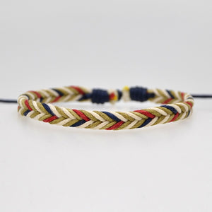 Handmade Vintage Rope Charm Bracelet For Women Men Brown Adjustable String Bracelet Jewelry