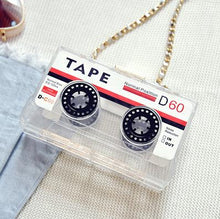 Load image into Gallery viewer, Tape transparent acrylic modeling mini messenger bag
