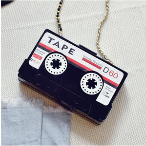 Tape transparent acrylic modeling mini messenger bag