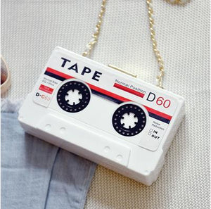 Tape transparent acrylic modeling mini messenger bag