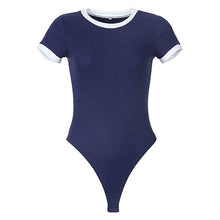 Load image into Gallery viewer, Women Bodysuits Patchwork Solid Street Casual Romper
