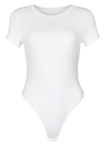 Women Bodysuits Patchwork Solid Street Casual Romper