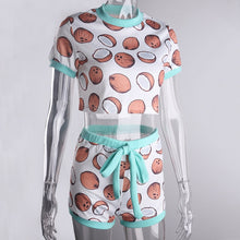 Load image into Gallery viewer, Sleepwear Party Suit Summer Casual Crop
