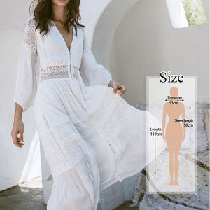 Bikini Cover-up Kimono Cardigan Sexy Hollow Out Summer Dress