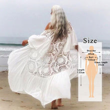 Load image into Gallery viewer, Bikini Cover-up Kimono Cardigan Sexy Hollow Out Summer Dress

