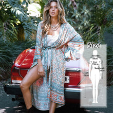 Load image into Gallery viewer, Bikini Cover-up Kimono Cardigan Sexy Hollow Out Summer Dress

