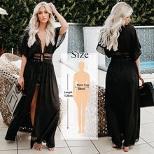 Load image into Gallery viewer, Bikini Cover-up Kimono Cardigan Sexy Hollow Out Summer Dress
