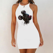 Load image into Gallery viewer, Cartoon Mouse Print Night Dress 2020 New Women Nightgown Slim Pack Hip Sleeveless Sleepshirts Nightdress Sexy Nightie Sleepwear
